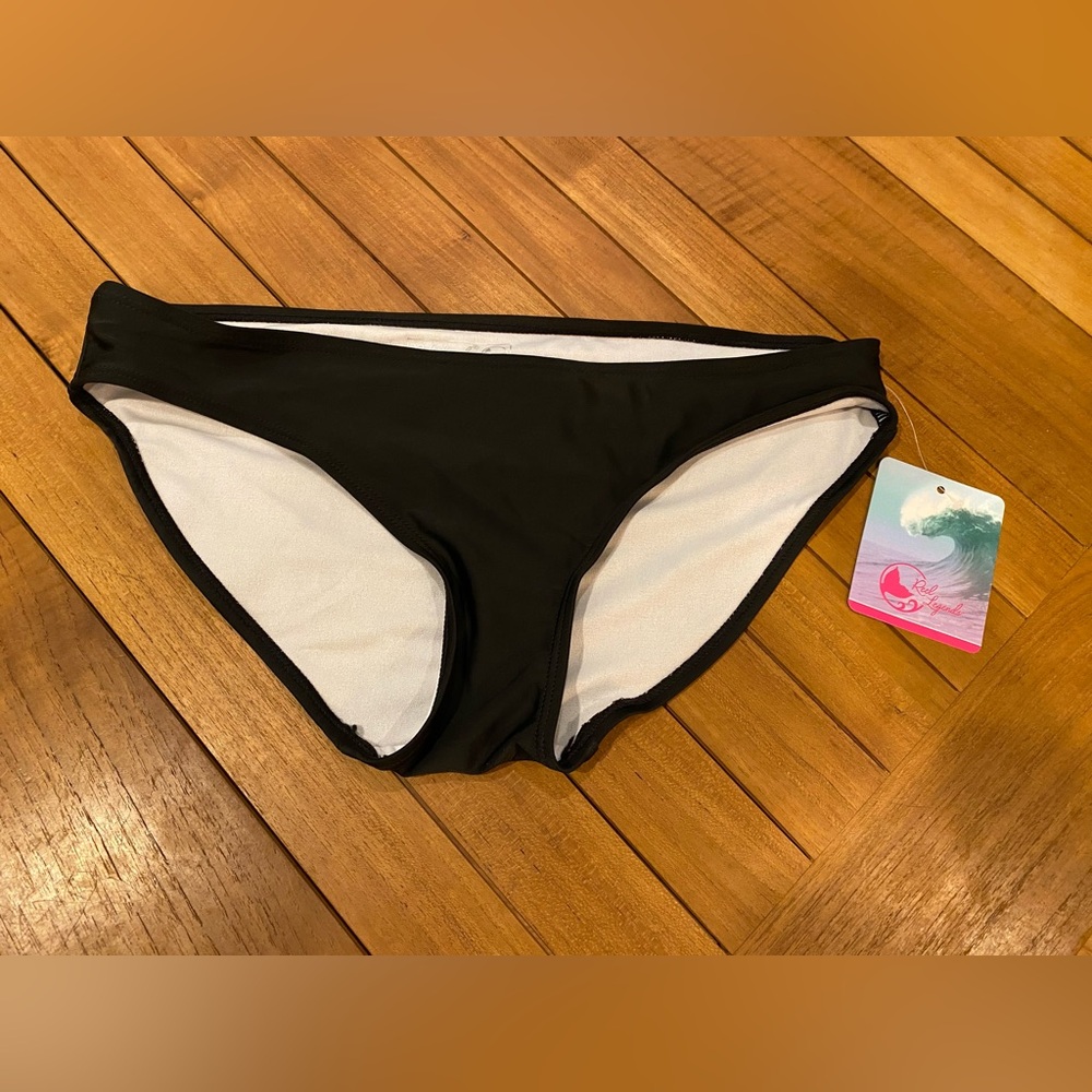 Reel Legends Black Bikini Swim Bottoms